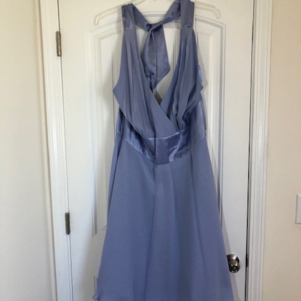 Donna Riccio New York Woman dress, Size 24W, Chiffon, Periwinkle, NWT